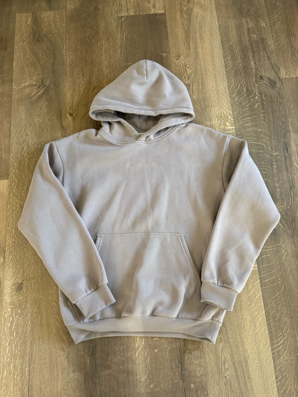 Comfort Pullover Hoodie in Light Taupe